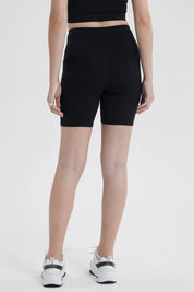 Calza Mujer Biker Largo Negro