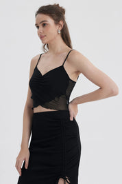 Peto Mujer Mesh Vuelos Negro