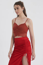 Peto Mujer Mesh Vuelos Terracota
