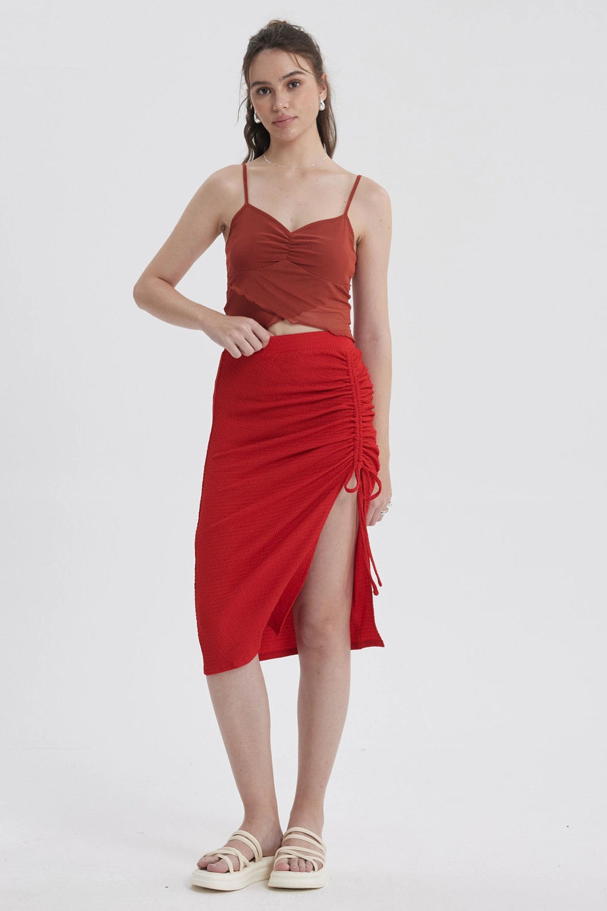 Peto Mujer Mesh Vuelos Terracota