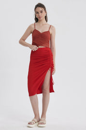 Peto Mujer Mesh Vuelos Terracota