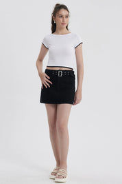 Polera Mujer Con Bote Blanco