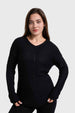 Sweater Mujer Listado Negro