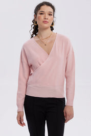Sweater Mujer Delantero Palo Rosa