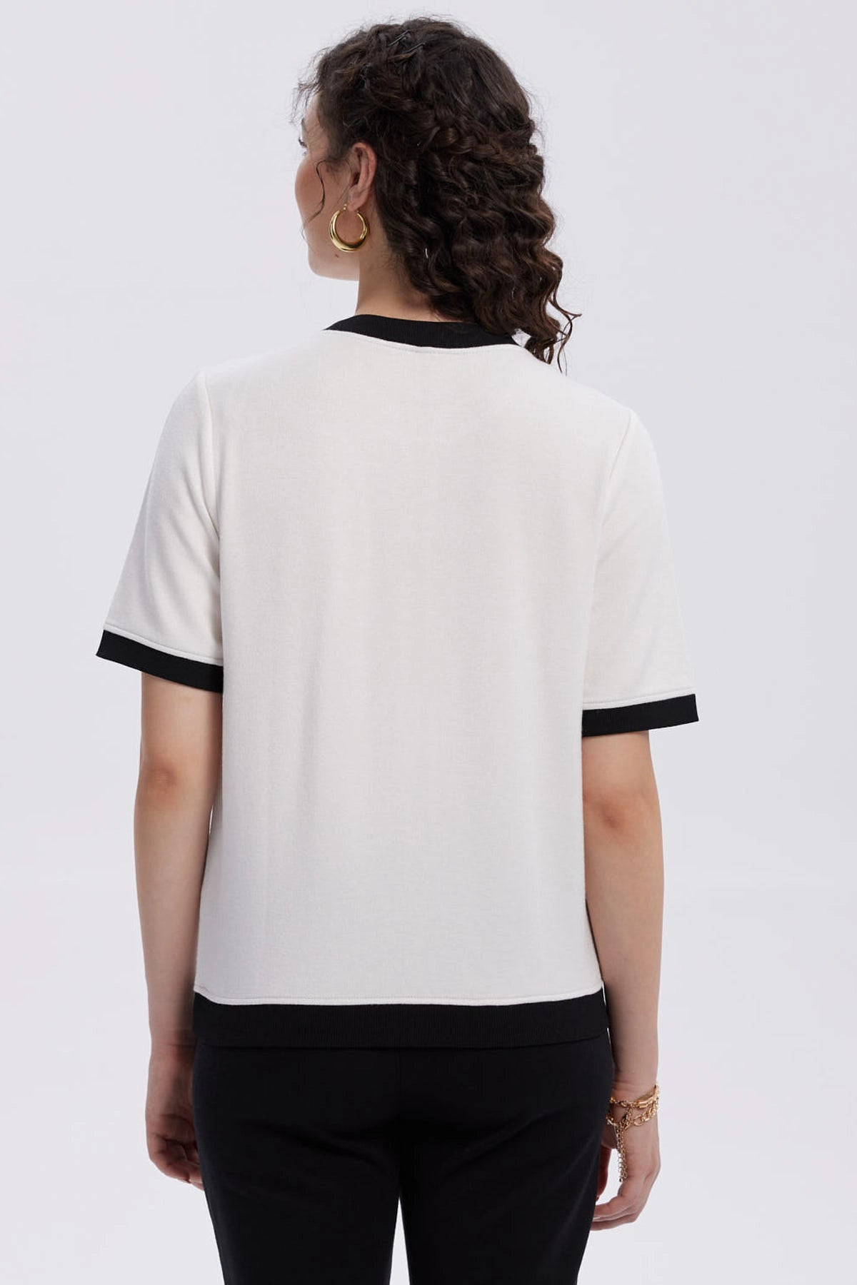 Sweater Mujer Abotonado Crudo