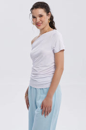 Polera Mujer Bardot Lisa Blanco