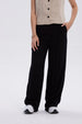 Pantalón Mujer Palazzo Liso Negro