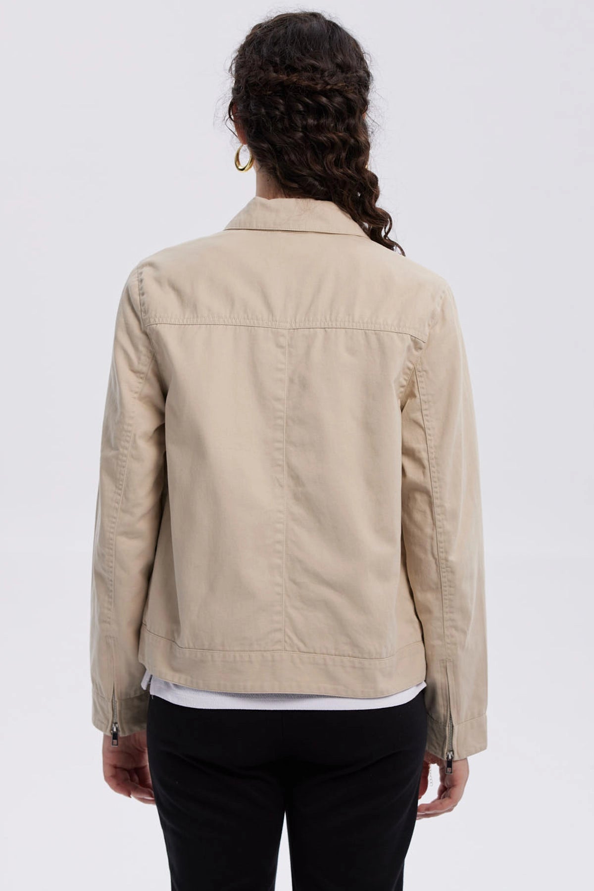 Chaqueta Mujer Gabardina Beige