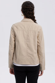 Chaqueta Mujer Gabardina Beige