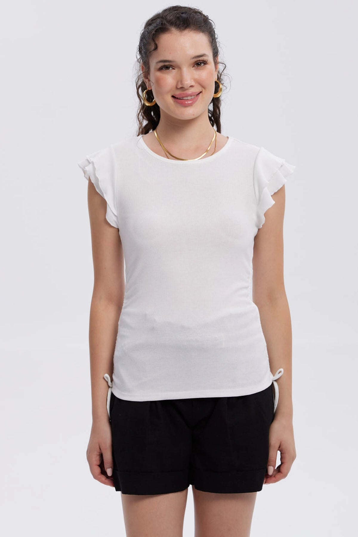 Polera Mujer Manga Vuelos Arena – Fashion´s Park