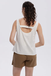Blusa Mujer Pabilo Lino Escote Crudo