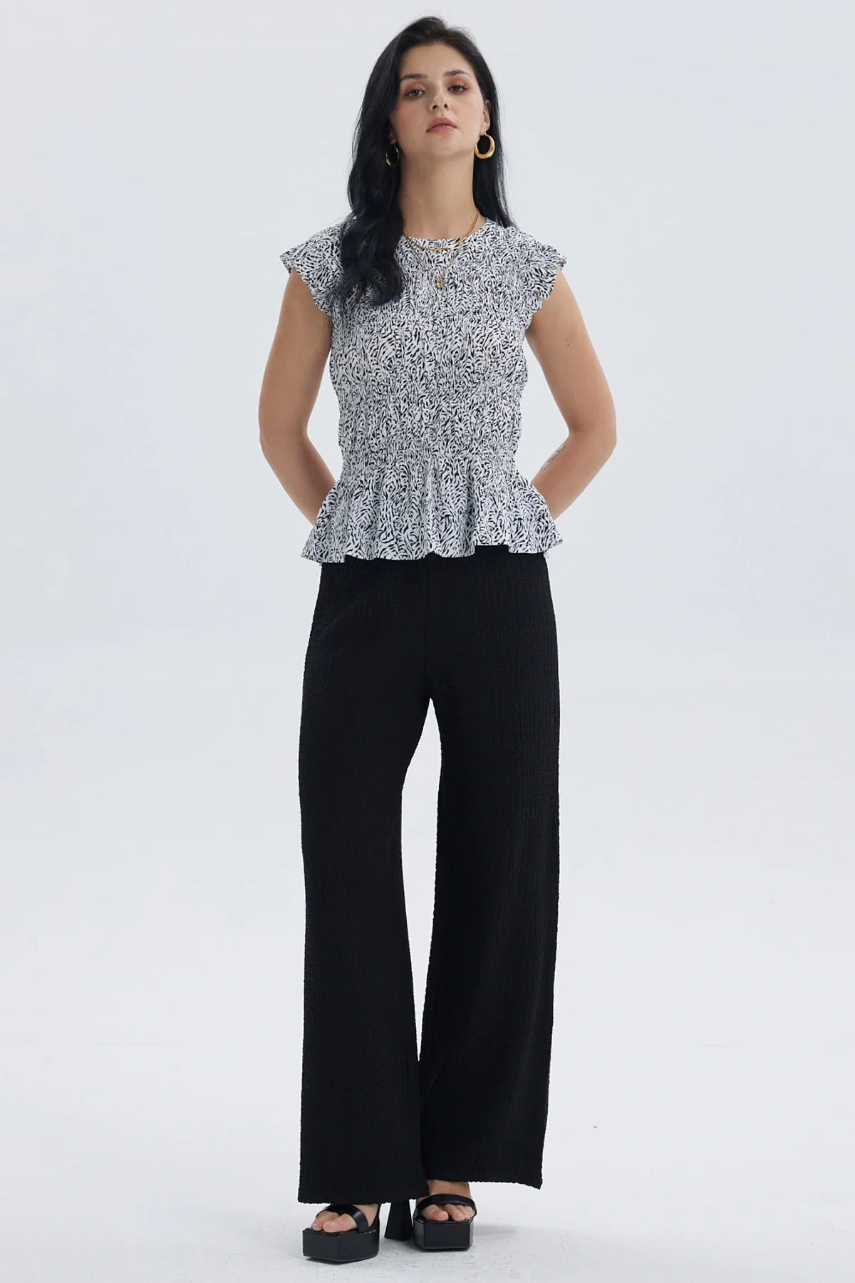 Blusa Mujer Panal Blanco