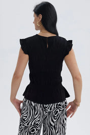 Blusa Mujer Panal Negro
