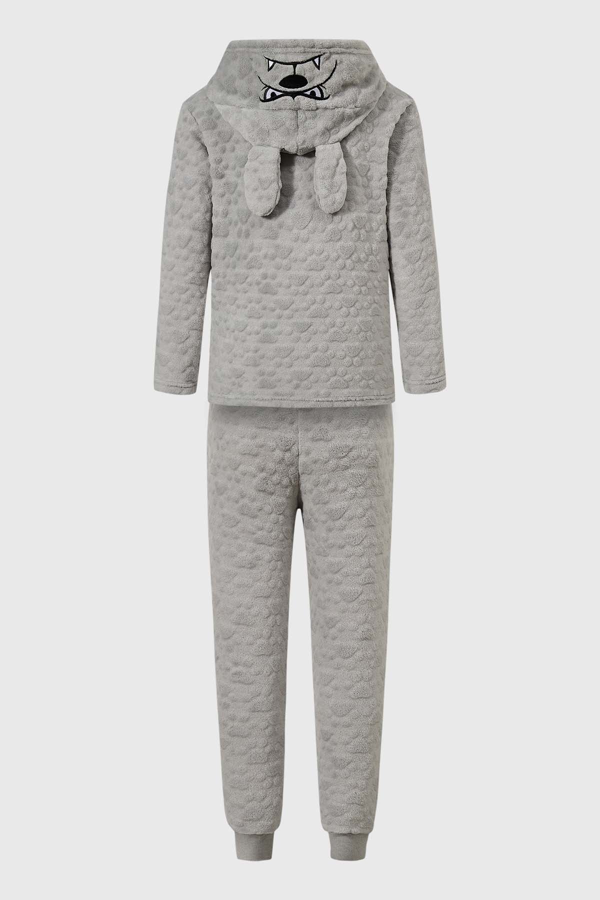 Pijama Niño Animales Gris