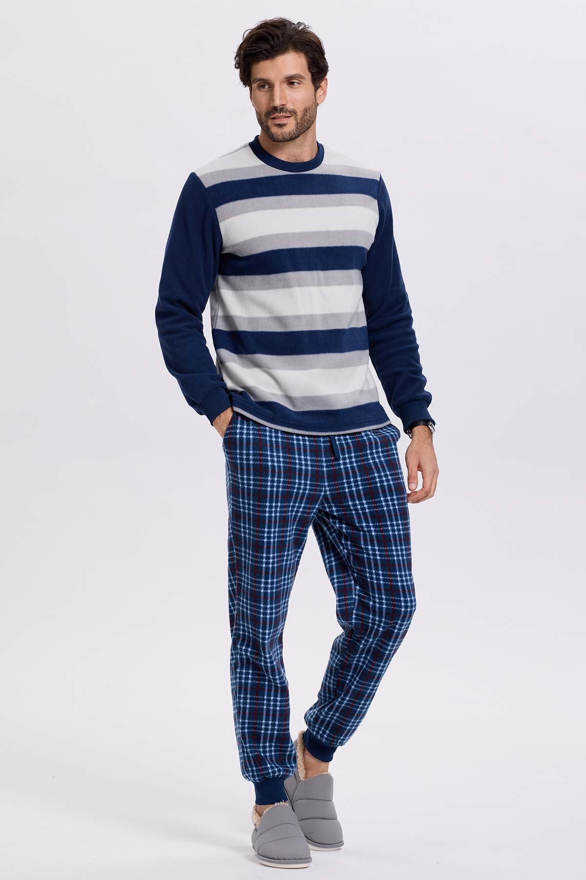 Pajamas Polar Pijama Hombre Pijama Pettrus Chaqueta Polar Pijama