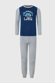 Pijama Niño Polar Print Gris