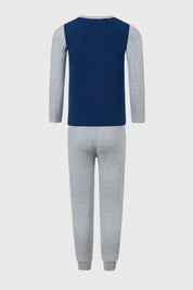 Pijama Niño Polar Print Gris