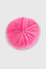 Cojín Unisex Velvet Redondo Fucsia