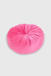 Cojín Unisex Velvet Redondo Fucsia