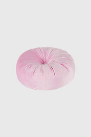 Cojín Velvet Redondo Rosado