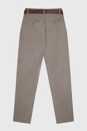 Pantalón Hombre Chino Cinturón Gris
