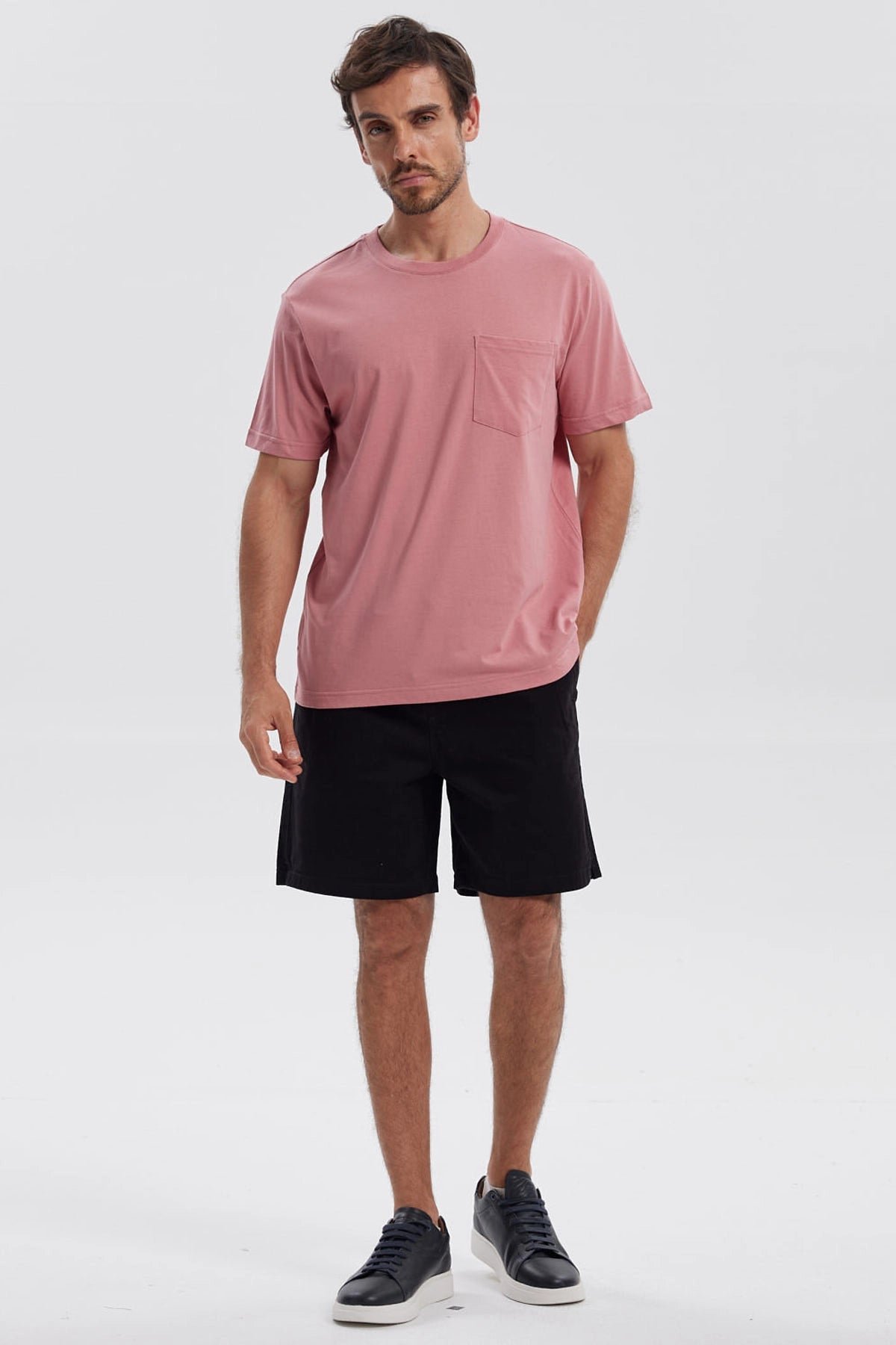 Polera Hombre Básica Con Bolsillo Sandía