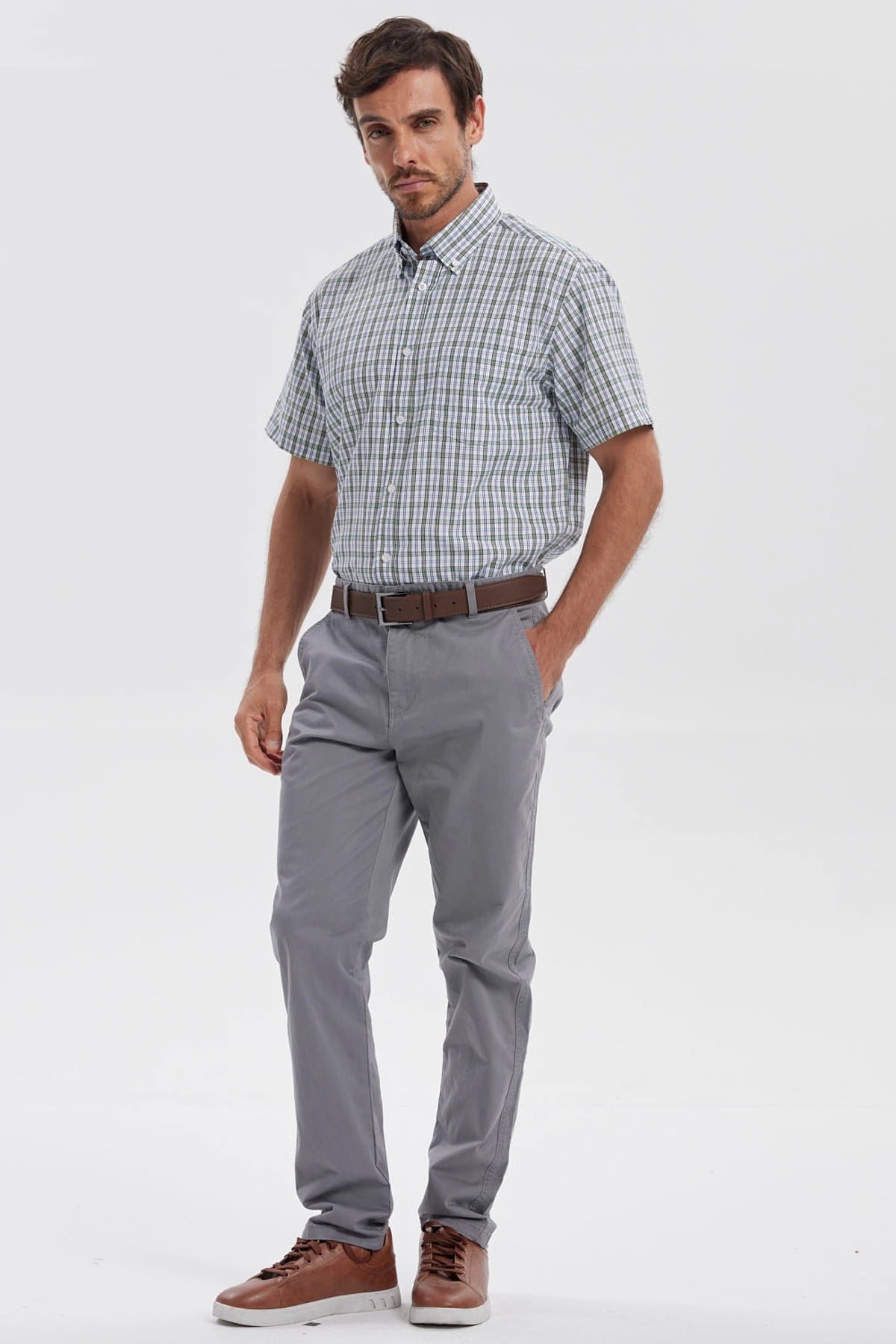 Camisa Hombre Rapport Regalo Verde Claro