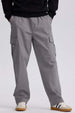 Pantalón hombre cargo calce recto gris