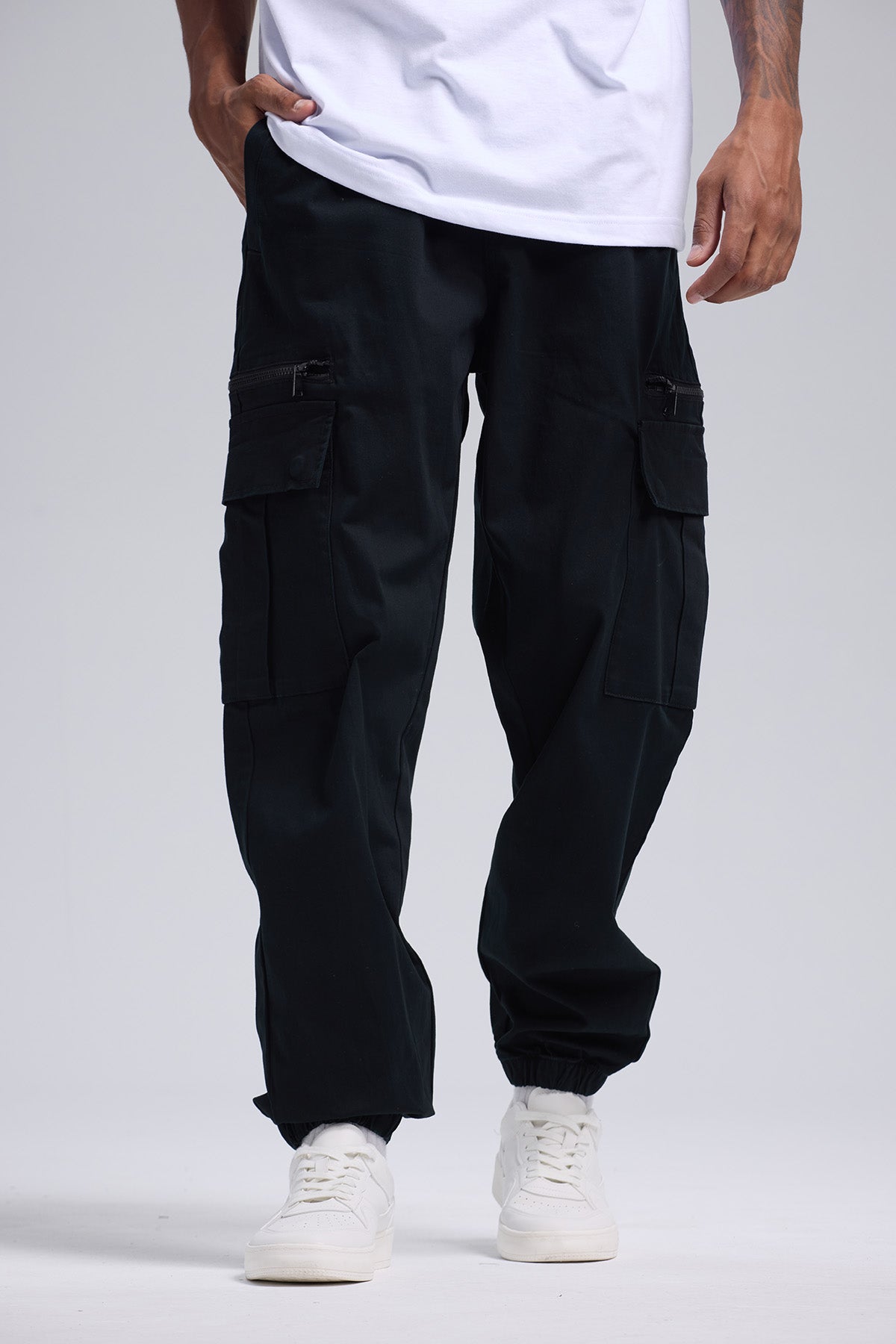 Fashion Joggers Para Varon Pantalón Hombre Cargo Jogger Negro