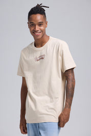 Polera Hombre Print Western Beige