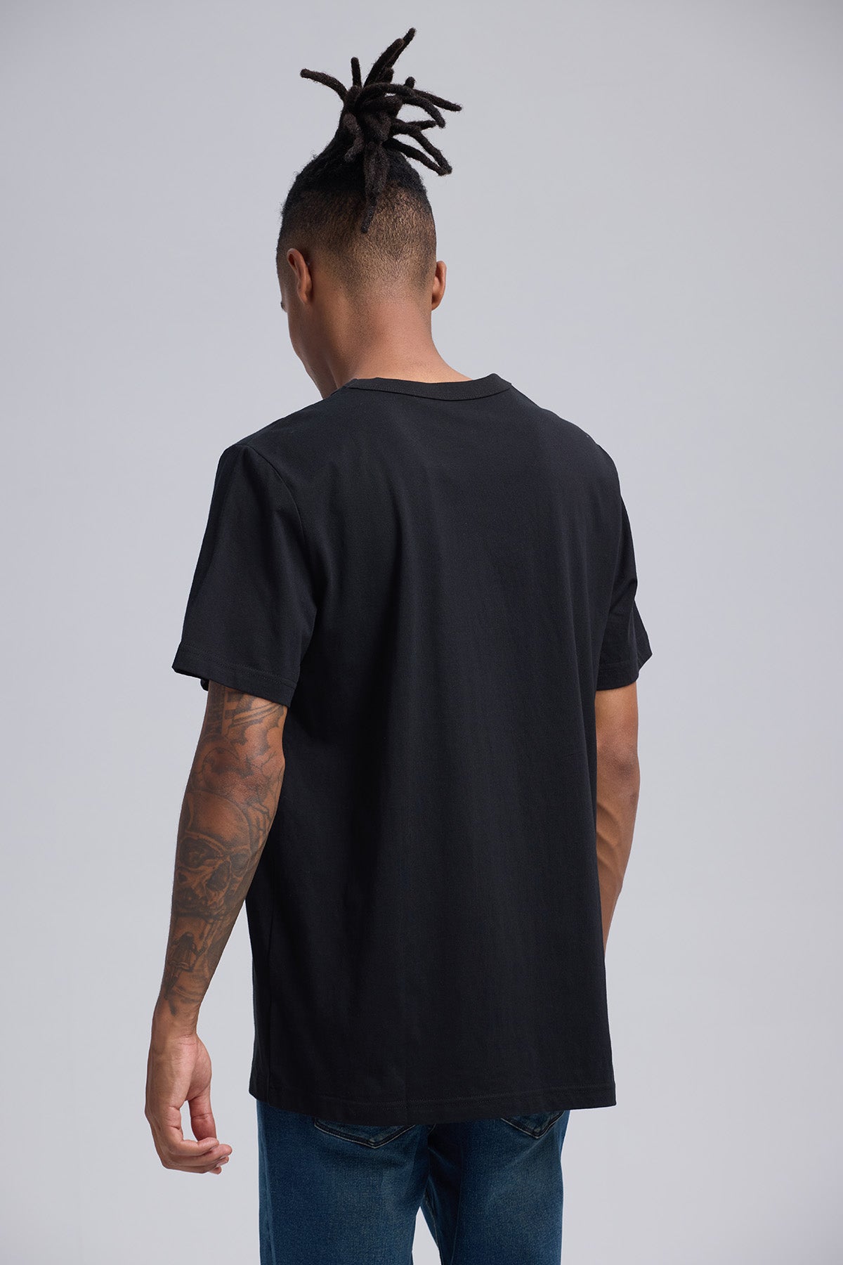 Polera Hombre Print Western Negro