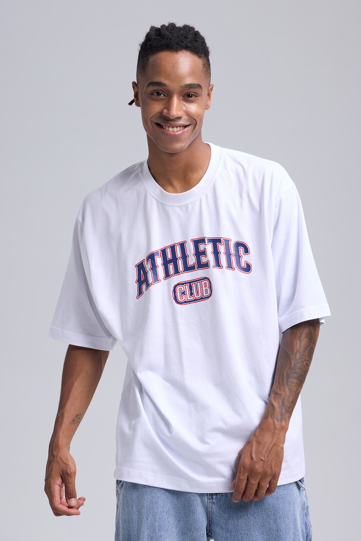 Polera Hombre Print Blanco