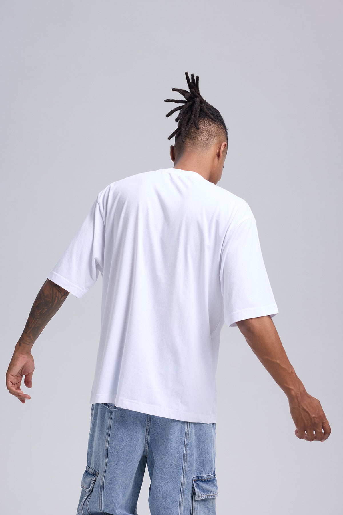 Polera Hombre Print Blanco