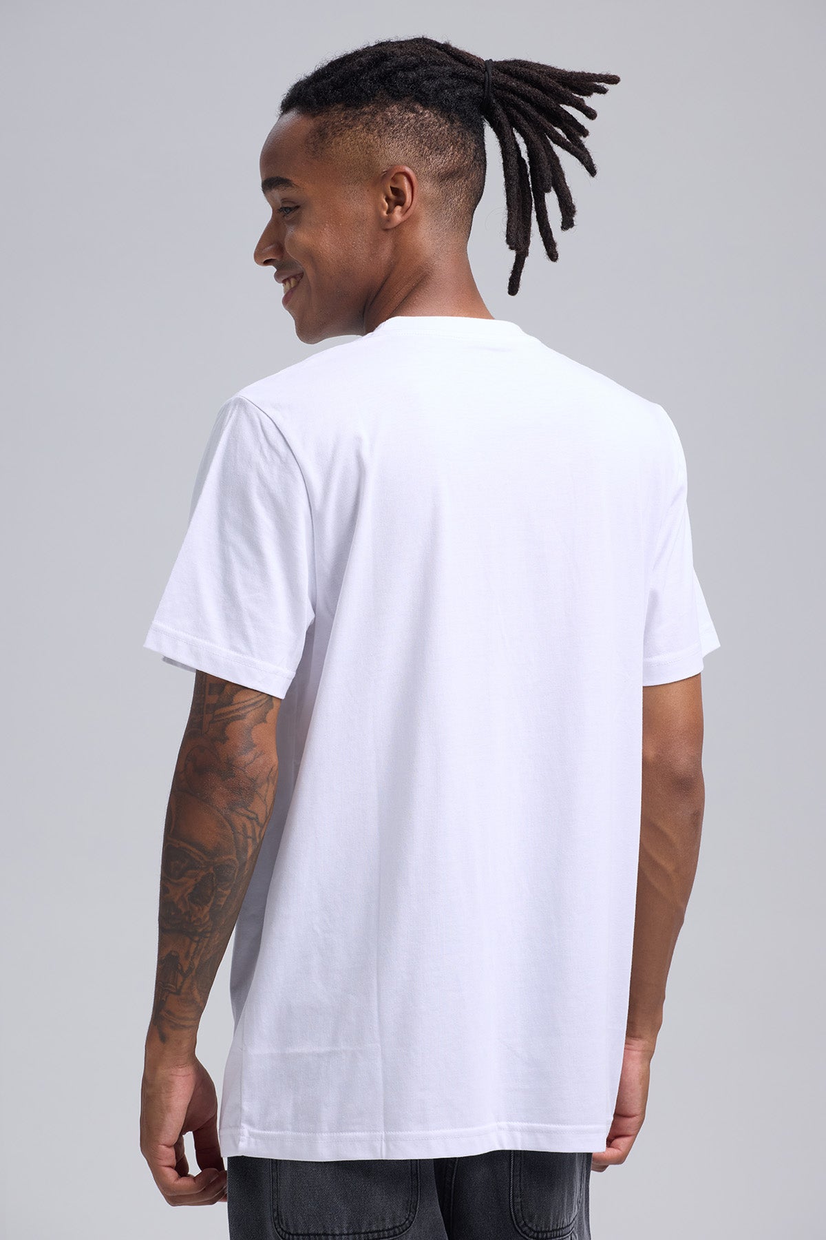 Polera Hombre Estampado Blanco
