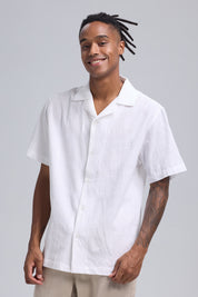 Camisa Hombre Textura Blanco