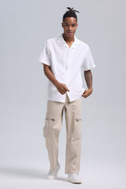 Camisa Hombre Textura Blanco