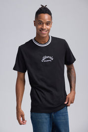 Polera Hombre Print Posicional Negro