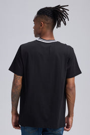 Polera Hombre Print Posicional Negro