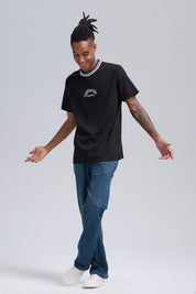 Polera Hombre Print Posicional Negro