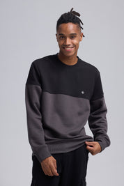 Polerón Hombre Blocking Negro