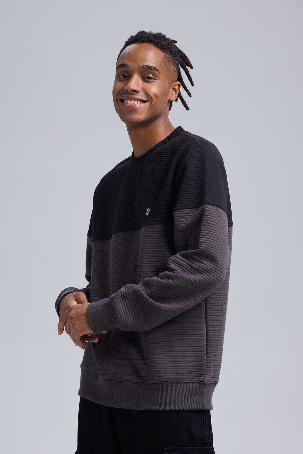 Polerón Hombre Blocking Negro