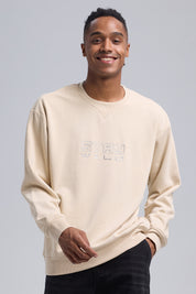 Polerón Hombre Aplicación Beige