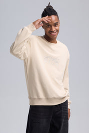 Polerón Hombre Aplicación Beige