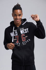 Polerón Hombre Full Zipper Negro