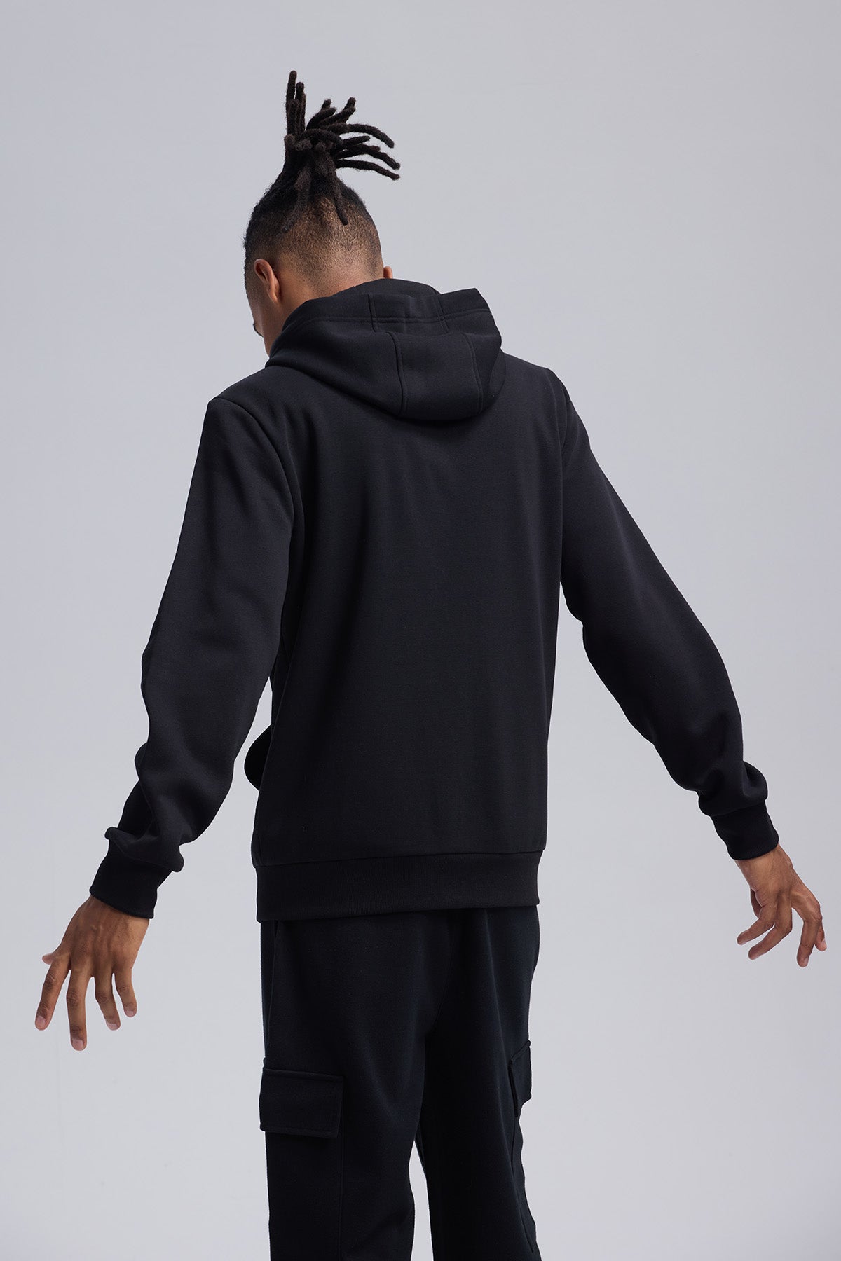 Polerón Hombre Full Zipper Negro