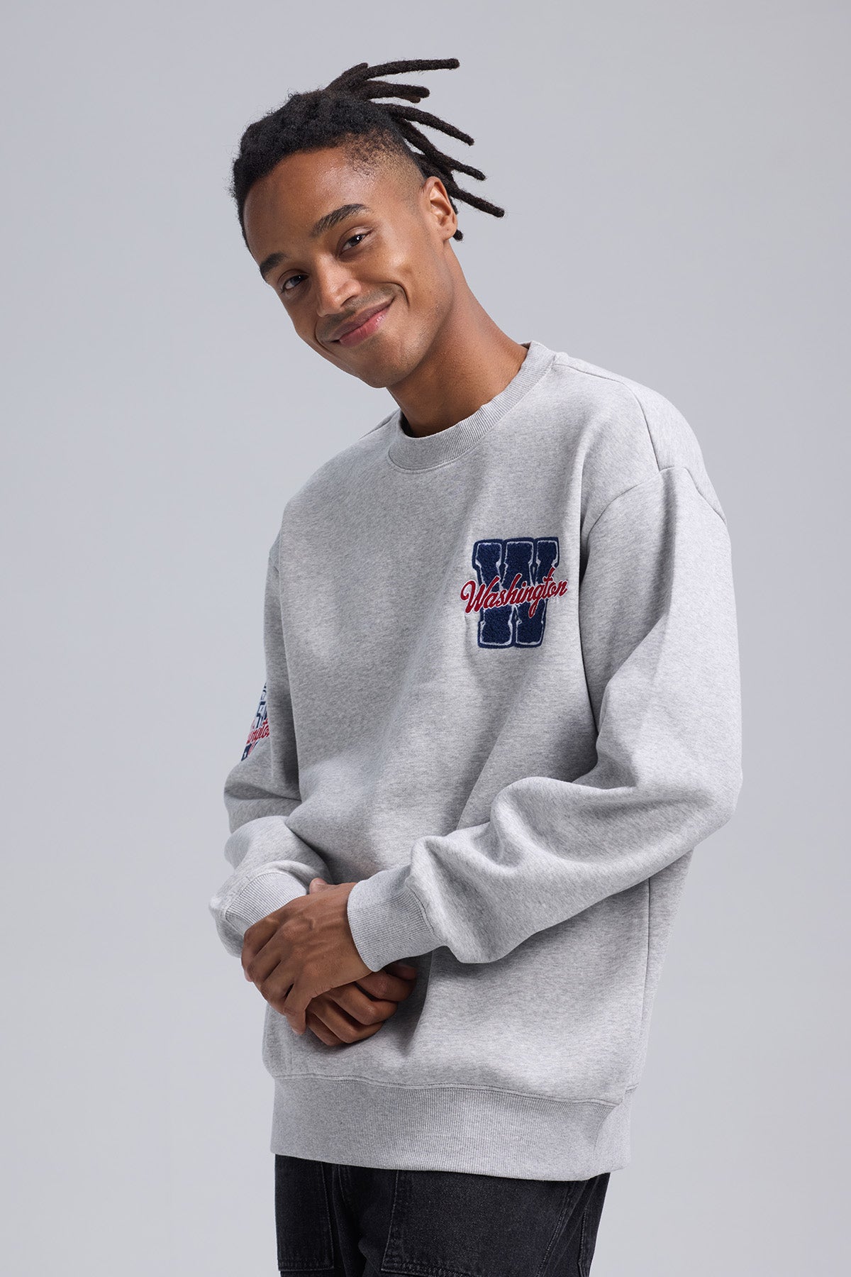 Polerón Hombre Baseball Gris Melange