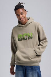 Polerón Hombre Hoodie Verde Militar
