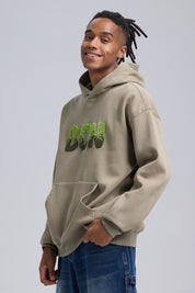 Polerón Hombre Hoodie Verde Militar