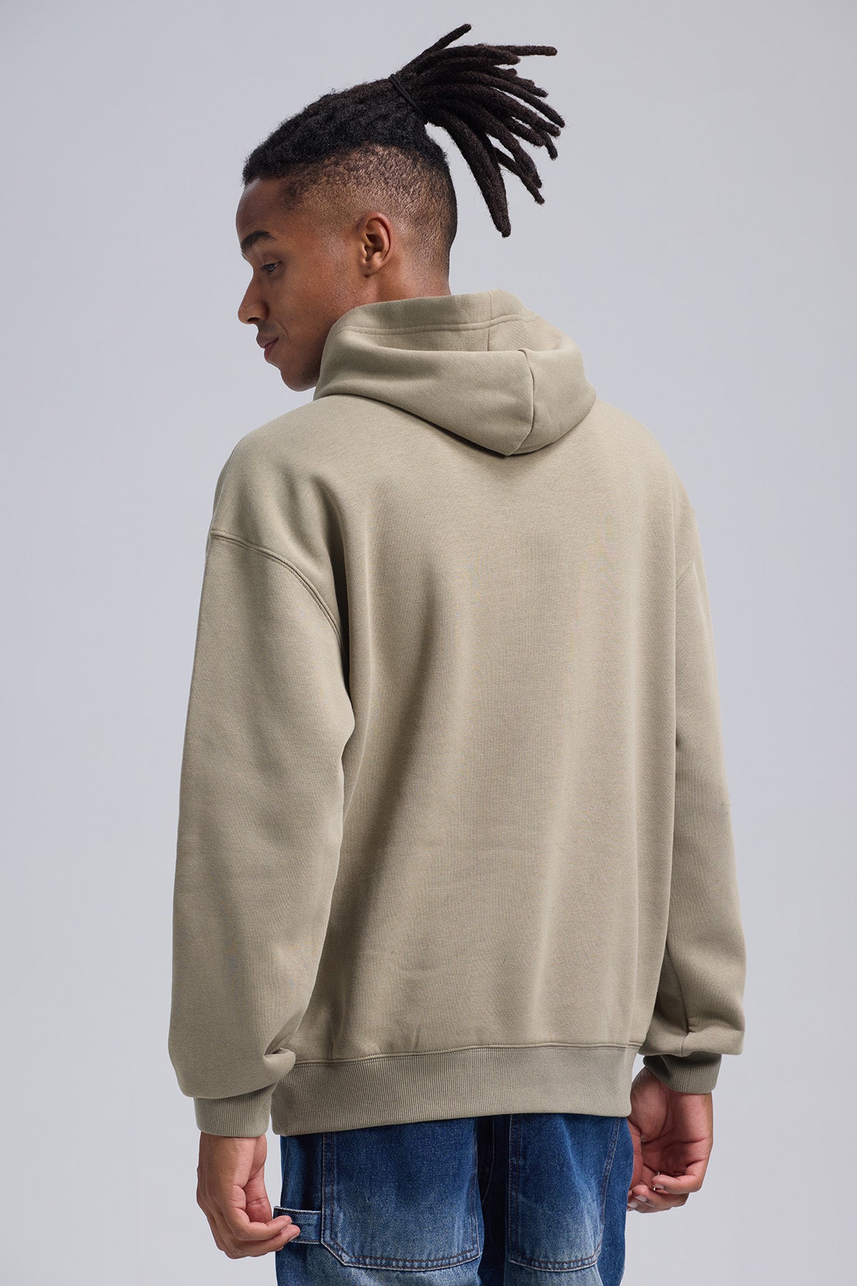 Polerón Hombre Hoodie Verde Militar