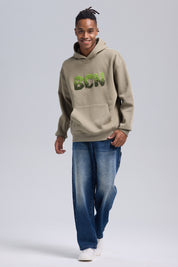 Polerón Hombre Hoodie Verde Militar